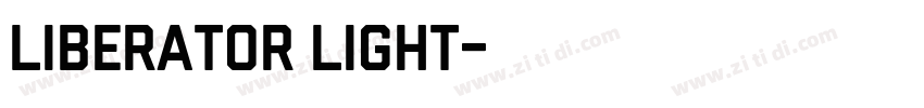 Liberator Light字体转换